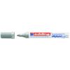 EDDING / Laca Edding / Marker mate, tinta pigmentada, plumilla redonda, 2-4 mm Plata