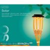 Kaemingk / Solar garden lantern Solar Havana 54 cm, with live flame effect, IP44