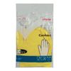 VILEDA / Household rubber gloves "Contract" with cotton spraying, size L (large), yellow