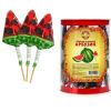 Конфитрейд / Tula lollipop.Caramel curly lollipop on a stick "Watermelon" 1kor * 5bl * 40pcs 30g