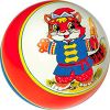 Ball with coloring by the method of multicolor pad printing and hand drawing