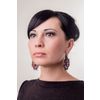 Lace earrings "Mademoiselle Josephine" Burgundy