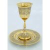 Wine glass with tray