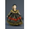 Потешный промысел / Porcelain souvenir doll "Box. Lady in a fancy dress, mid-19th century"