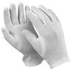 MANIPULA / Cotton gloves "Atom", SET of 12 pairs, size 7 S, white