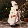 Зимнее волшебство / Doll "Santa Claus, in a white suit with an ornament, with a staff"