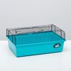 Пижон / Dude / Rodent cage No. 10, unfilled, 37 x 26 x 14 cm, turquoise