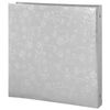 BRAUBERG wedding photo album, 20 magnetic sheets 30х32 cm, the cover is textured under the skin, rings, silver