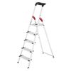 Stepladder L80 ComfortLine 5 step width 13cm, aluminum, with tool tray, Hailo