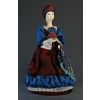 Потешный промысел / Porcelain souvenir doll "Merchant with Easter, 19th century"