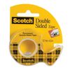 Adhesive double sided tape 12 mm x 6.3 m, THIN BASE, 89 microns, SCOTCH dispenser