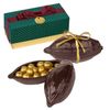 The sculpture of the chocolate "Cacao bean"