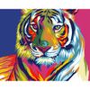 Опт-картина / Malen nach Zahlen 20x30 Regenbogentiger
