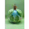 Ярославская майолика / Christmas tree toy "Apple with landscape"