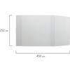 Bìa PVC cho các tác phẩm của Goretsky, sách giáo khoa của Buneev, Sonin, PIFAGOR, phổ quát, trong suốt, 120 micron, 252x450 mm