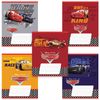 HATBER / Carnet 12 pièces, Cage, couverture cartonnée, "Cars-DISNEY" / 20 pcs.