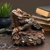 Хорошие сувениры / Figure "Toad on coins" 18x18x18 cm