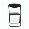 A folding "Jack Black" folding chair, black frame, leather black