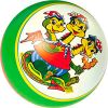 Ball with coloring by the method of multicolor pad printing and hand drawing