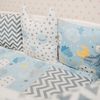 Dreams Store / Set of sides for a round crib "Dreamer in Blue"