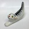 Porcelain figurine "Kitty grey"