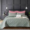 Ситрейд / Sitrade / Set single color quilted bedspread and two pillowcases 50-70, OP027