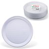 ЛАЙМА / Disposable flat plates, SET 100 pcs., Plastic, d = 220 mm, "BUDGET", white, PS, cold / hot