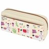Pencil case-cosmetic bag INLANDIA, 2 branches, soft, "Lama", beige, 20х6х9 cm