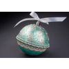 Снежинка / Snowflake / New Year's ball with lace, cord and hand-painted