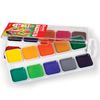 Watercolor BRAUBERG ACADEMY 20 colors, honey, square cuvettes, plastic pencil case