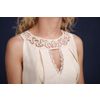 Снежинка / Snowflake / Women's dress "A-la-russ" with embroidery and lace
