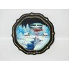 Сувениры из Н.Тагила / Souvenirs from N. Tagil / Tray "Subject painting. Winter village", 17 cm