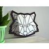 Ленивые Бобры / Lazy Beavers / Decorative mirror "Raccoon polygonal"