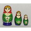 Вятский сувенир / Inlaid nesting doll 3 pr.
