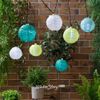 Kaemingk / Solar guirlanda Spring Vibes 4,5 m, 8 lâmpadas LED brancas frias multicoloridas, PVC preto, IP44