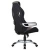 Computer chair BRABIX "Techno GM-002", fabric, black / gray, white inserts