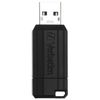VERBATIM / 16 GB PinStripe USB 2.0 Flash Drive, Black