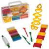 Plasticine JOVI (Spain), set of 8 colors, 200 g, 12 forms, 3 stack, rolling pin, plastic suitcase