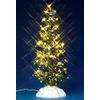 Şeffaf ışıklı heykelcik 'Aydınlık Noel ağacı', 22x10x10 cm, piller, LEMAX
