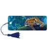 Bookmark for books 3D, BRAUBERG, three-dimensional, "Leopard" with a decorative lace tie