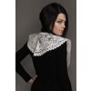 Снежинка / Snowflake / Lace collar with an ornament of twigs with leaves
