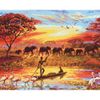 Опт-картина / Sayılara göre boyama 40x50 Afrika Manzarası