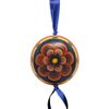 Шугозерская роспись / Shugozerskaya painting / Pendant decoration "Ball" "Flowers of the sun"