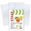 Pastas perfuradas ECONOM, A4, STAFF, conjunto de 100 unidades, casca de laranja, 25 microns
