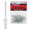4.8 x8 mm rivets, MATRIX, 50 pieces, aluminum, Euro suspension