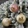 Kaemingk / Conjunto de bolas de vidro Champs de Fleurs 8 cm, 3 peças