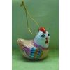 Ярославская майолика / Christmas tree toy "Ryaba-chicken", 4 pieces