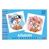 HATBER / Álbum para desenho "Cartoons" (5 tipos), 32 folhas A4, 205x290 mm, grampo, capa de papelão