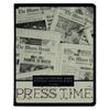 Альт / Notebook A5 48 l. bracket, cage, glossy varnish, "Newspaper" / 10 pcs.