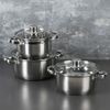 Доляна / Doliana / Set of pots "Grette", 3 pcs: 1.6 l, 2.3 l, 3.2 l